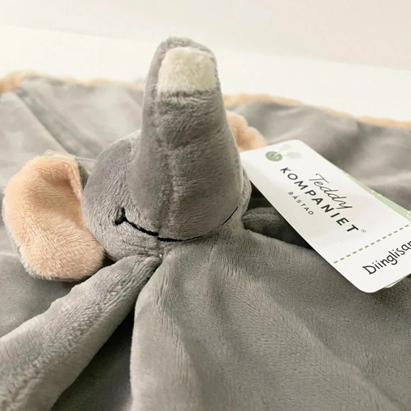 Teddykompaniet Diinglisar  13 Inch Plush Animal Baby Blanket Elephant Blanky - Picture 11 of 16